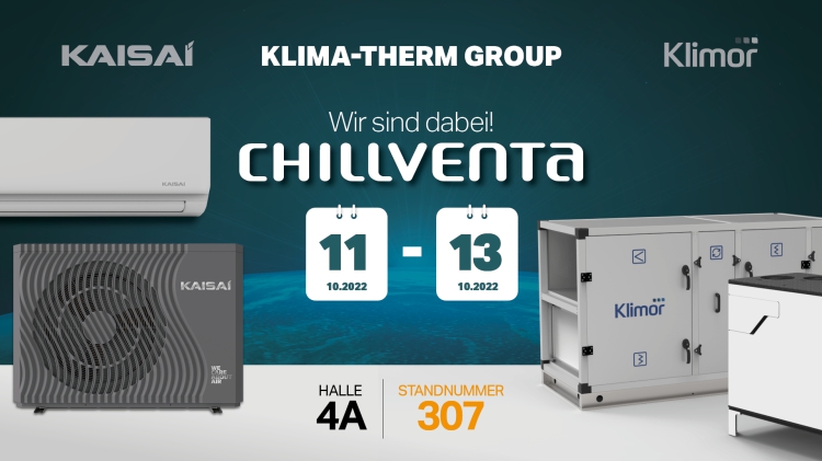 Klima-Therm Gruppe unter den Ausstellern bei CHILLVENTA 2022