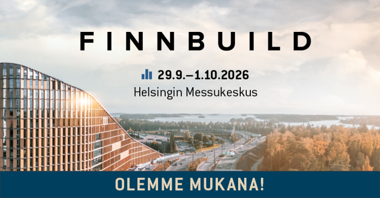 Olemme mukana FinnBuild messuilla 29.9.–1.10.2026
