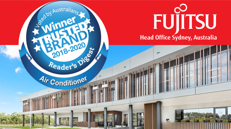 Australia: Fujitsu air conditioners receive the TRUSTED BRAND award for the third consecutive year
