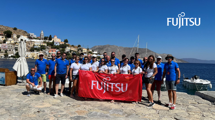 FUJITSU distributors on the Greek island of Rhodes