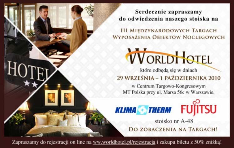 URZĄDZENIA FUJITSU NA TARGACH WorldHotel 2010