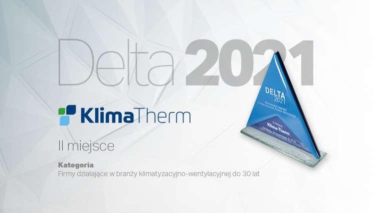Firma Klima-Therm laureatem nagrody DELTA 2021