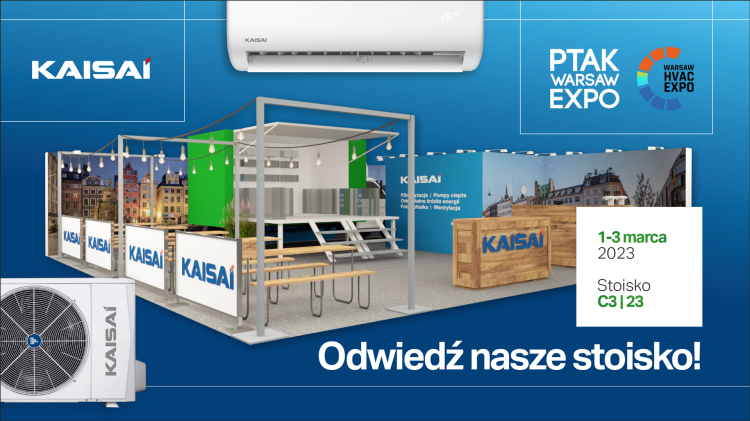 Produkty KAISAI na targach Warsaw HVAC Expo
