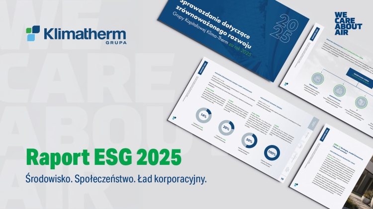 Grupa Klima-Therm publikuje Raport ESG