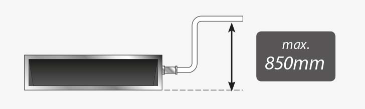 Drain pump as standard